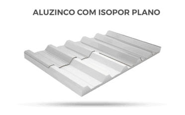 Aluzinco com isopor plano